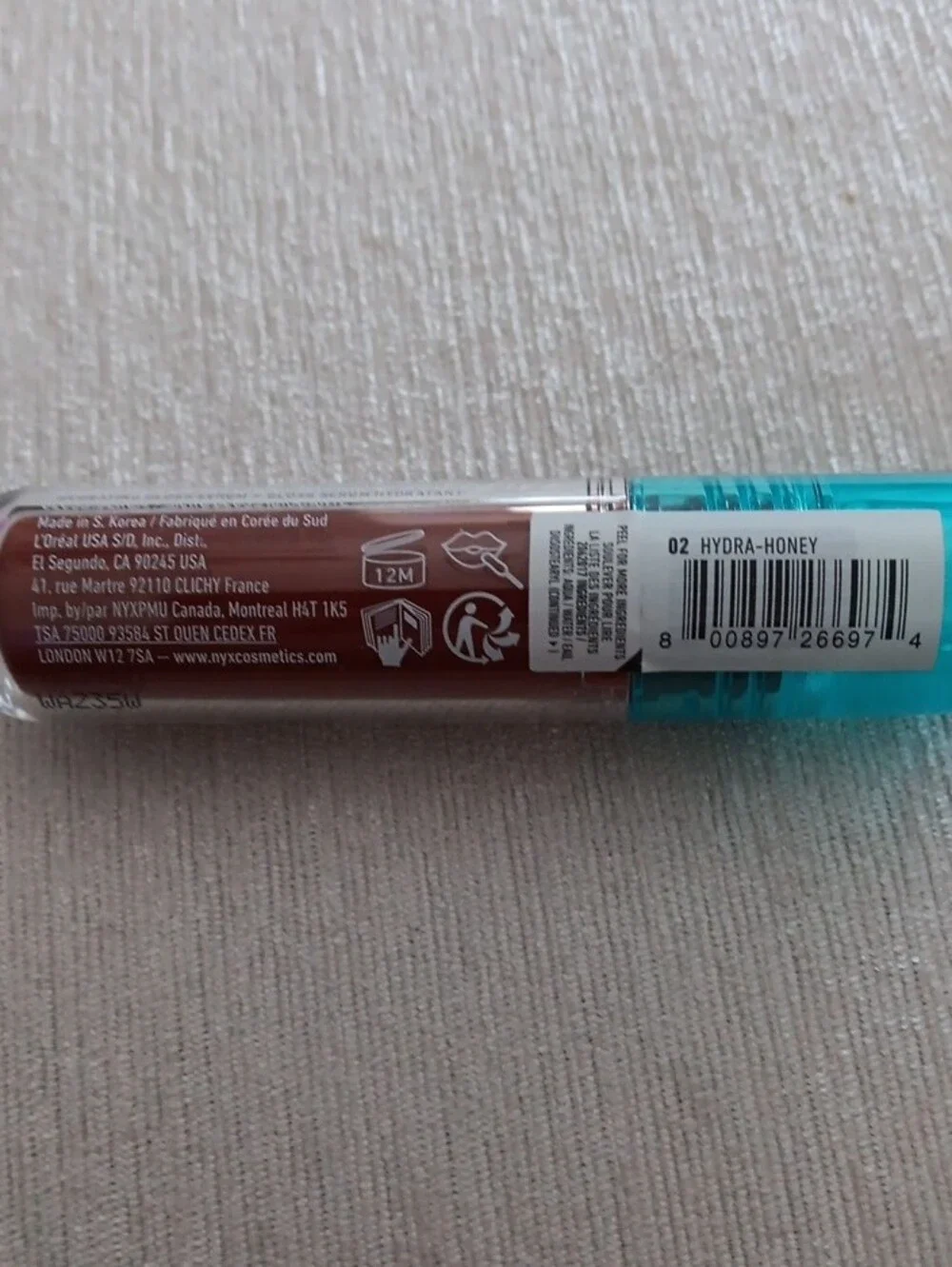 NYX Lip I.V. Hydrating Gloss Serum Hydra Honey Color 5ml.